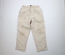 Vtg 90s Lands End Womens 16 Distressed Blank Lined Windbreaker Pants Bei... - $648.64 MXN