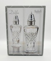 Dublin Lead Crystal Salt &amp; Pepper Set 6&quot; S&amp;P Shakers by Shannon Godinger - £13.45 GBP