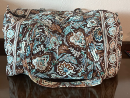 Vera Bradley Paisley Java Blue Extra Large Travel Duffel Bag **READ** - $29.19