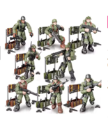 8 pcs Military Army Building Blocks Minifigures, MOC WW2 Army Brick Toys - $50.99