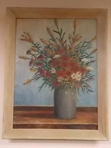 Antique Godfrey Biehl Listed Artist Floral Still Life Oil Painting - £356.11 GBP