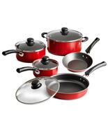 9-Piece Non-Stick Cookware Set, Red - €44,77 EUR