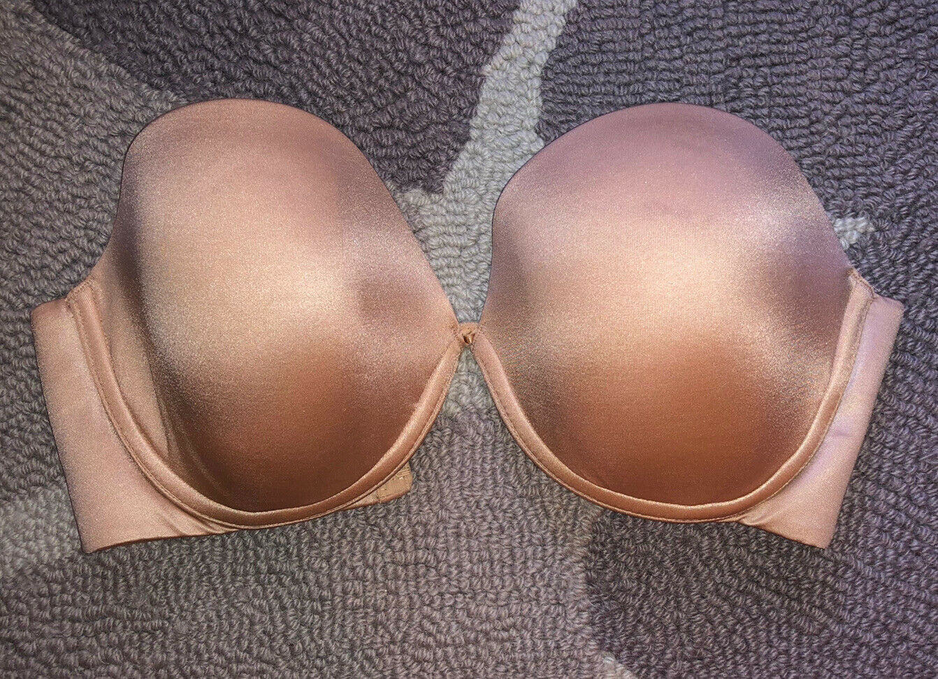 Victoria Secret Very Sexy Black Mesh Sheer Nude Push Up Bra 34D V