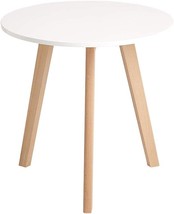 Canglong Modern Round End Side Kitchen Living Leisure Pedestal Wooden Coffee - £48.69 GBP