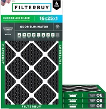 Filterbuy 16X25X1 Air Filter Merv 8, Actual Size: 15.50 X 24.50 X 0.75 I... - £63.31 GBP