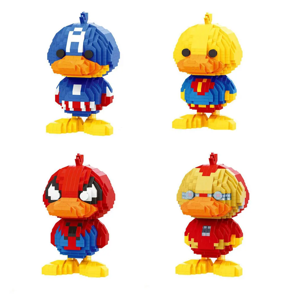 Disney Super Hero Duck Blocks Avengers Thor Iron Man Captain America Spider-Man - £14.32 GBP+