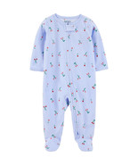 CARTERS CHILD OF MINE UNISEX PLAY AND SLEEP ONE PIECE CHERRIES NEW WITH ... - $11.21 CAD
