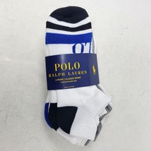 Polo Ralph Lauren Low-Cut Tab Classic Sport 6-Pack Socks, White/Gray/Blue - £23.52 GBP