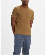 LEVIS Mens Classic Crewneck T Shirt Sepia Brown Size Small $29 - NWT - £14.13 GBP
