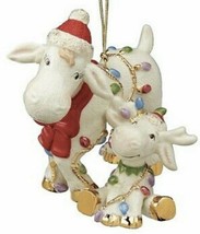 Lenox Marcie And Baby Marcel Moose Figurine Mom &amp; Child Ornament Christmas NEW - £80.98 GBP