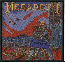 Megadeth Peace Sells But Who&#39;s Buying 2020 Woven Sew On Patch Official Merch - £4.25 GBP