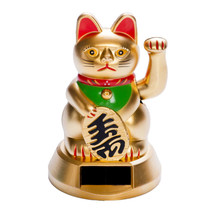 Golden Lucky Cat Solar Dancer - £17.04 GBP