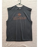 Harley Davidson Vintage Kitty Hawk, NC Grey T-Shirt Sleeveless USA SHIFT... - $22.20