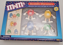 M&amp;M&#39;s brand Bendable Characters with Stickers Toysite: Rare NEW 2003 Boxed - £19.52 GBP