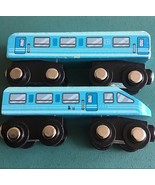 Maison Joseph Battat Montreal Wood Magnet Rail Cars - $21.88 CAD