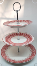 Pottery Barn Fair Isle TAHOE Stoneware Three Tier TIDBIT Server NEW Disc... - $89.00