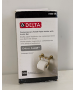 DELTA Contemporary Toilet Paper Holder with Assist Bar 41550-CZ Champagn... - $95.06 CAD