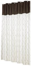 Carnation Home Fashions Diamond Patterned Embroidered Shower Curtain, 70-Inch... - £15.90 GBP