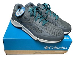 Women Columbia Fasttrack Waterproof Grey Blue Athletic Sneakers Shoes Hiking 8 - £57.85 GBP