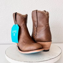 Lane PLAIN JANE PJ Bootie Womens 6.5 Brown Short Cowboy Boots Cowgirl An... - $138.60