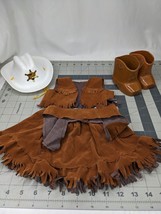 Cabbage Patch Kids Cowgirl Outfit Vest Shirt Holster Boots Plastic Hat - $29.95