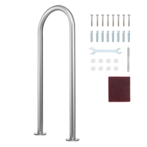 VEVOR Pool Handrail,36x15.8in Pool Railing, Aluminum with Base Plate, Ru... - €50,71 EUR