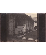 Young Teen Girl in Red Cross Nurse Uniform Costume Pre-1920 RPPC Postcard - $15.75
