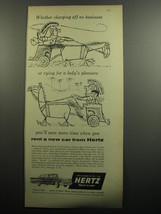 1957 Hertz Rent a Car Ad - Whether charging off on business - £14.78 GBP