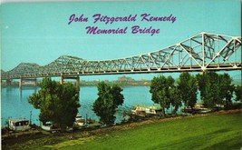 Bridges Postcard John Fitzgerald Kennedy Memorial Bridge Louisville Kentucky - £4.64 GBP