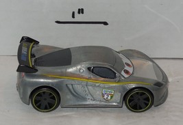 Disney Pixar Cars 2 Lewis Hamilton Silver Metalic  Diecast 1:55 Vehicles Toy - $15.45