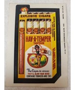 1974 Topps Wacky Packages Hav-A-Temper Cigars Sticker Card Tan Back Seri... - £11.46 GBP