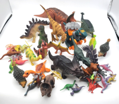 Dinosaur Lot 40+ Plastic Toy Dinos Jurassic Mattel Greenbrier Electronic... - £19.79 GBP
