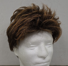 Vintage Raquel Welch RW Memory Cap 100% Kalekalon Short Brown w/ Highlights Wig - $46.43