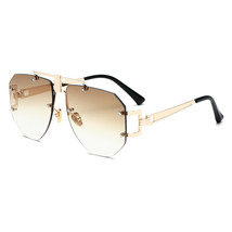 Metal frameless sunglasses women sunglasses - £12.10 GBP