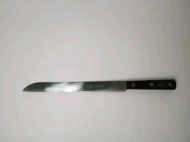 Vintage Lion Sabatier 10” Blade 14&quot; Total Stainless Steel Bread Knife Fr... - $17.67