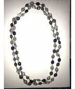 Vintage Flapper Necklace Opera Molded Faceted Acrylic Sparkle Beads Retr... - €18,23 EUR