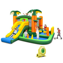Big Inflatable Bounce House with Slide and Ball Pits for Indoor and Outd... - £414.54 GBP