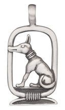 Jewelry Trends Anubis Egyptian God Protection Pewter Pendant - £24.24 GBP