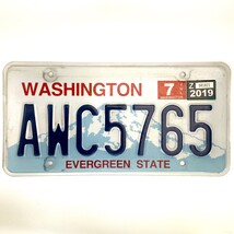 2019 United States Washington Evergreen State Passenger License Plate AW... - $225.96 MXN