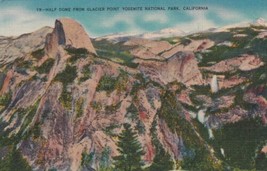 Half Dome from Glacier Point Yosemite National Park California CA Postcard D41 - $2.99