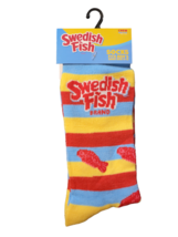Adult Graphic Advertising Polyester Blend Crew Socks - New - Swedish Fis... - $9.99
