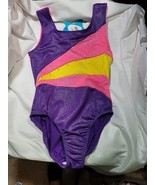 Girls Triangle Abstract Gym Tank Leotard Size S (6/7) - $11.28