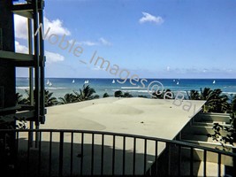 1970 Beach Sailboats Shoreline from Hotel Honolulu Hawaii Kodachrome 35m... - £4.34 GBP