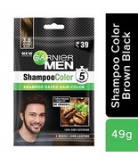 5 X Garnier Men Shampoo Hair Color Shade 3.0 Brown Black 10ml+10ml - £10.82 GBP
