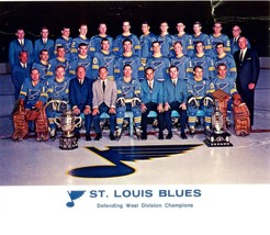 1968-69 ST. LOUIS BLUES TEAM 8X10 PHOTO HOCKEY PICTURE NHL DIVISION CHAMPS - $4.94
