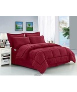 Dobby Stripe 8-pc. Comforter Set Burgundy Full Queen - $85.49