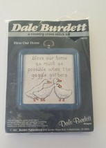 1985 SEALED Dale Burdett Country Cross Stitch Kit #CK223 &quot;Bless Our Home&quot;  geese - £4.73 GBP