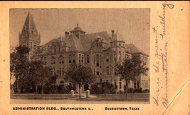 Vintage POSTCARD-ADMINISTRATION Building Southwestern Univ. Georgetown,Tx BK31 - £3.88 GBP