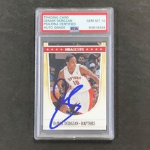 2011-12 NBA Hoops #228 DeMar DeRozan Signed Card AUTO 10 PSA Slabbed Raptors - £119.87 GBP