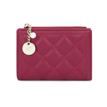 Cute Wallet Women&#39;s Short Ins Embroidery Line Chanel Style Pu Pearl Hang... - $25.49